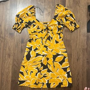 Who What Wear by Target gold and black linen dress. Size XS!